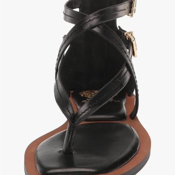 NWT Vince Camuto Black Sandals with Crisscross Straps - Size 8 - Picture 2 of 7